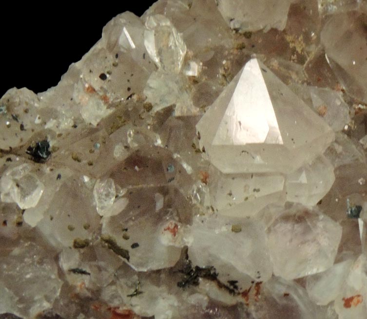 Quartz var. Smoky-Amethyst with Hematite from Millington Quarry, Bernards Township, Somerset County, New Jersey