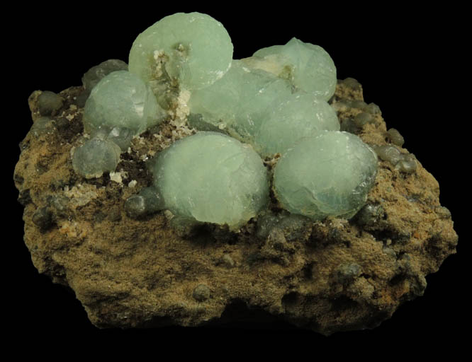 Prehnite with minor Calcite from Upper New Street Quarry, Paterson, Passaic County, New Jersey