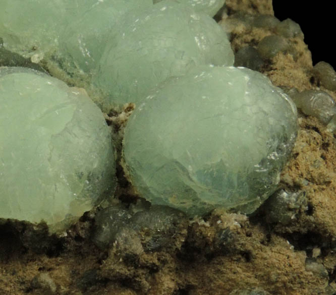 Prehnite with minor Calcite from Upper New Street Quarry, Paterson, Passaic County, New Jersey