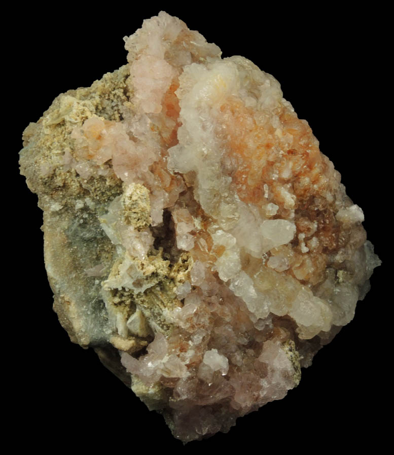 Quartz var. Rose Quartz Crystals from Rose Quartz Locality, Plumbago Mountain, Newry, Oxford County, Maine