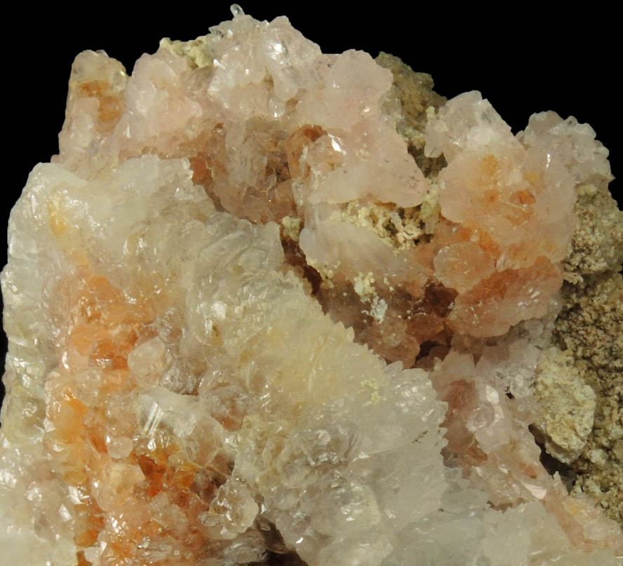 Quartz var. Rose Quartz Crystals from Rose Quartz Locality, Plumbago Mountain, Newry, Oxford County, Maine