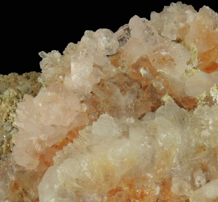 Quartz var. Rose Quartz Crystals from Rose Quartz Locality, Plumbago Mountain, Newry, Oxford County, Maine