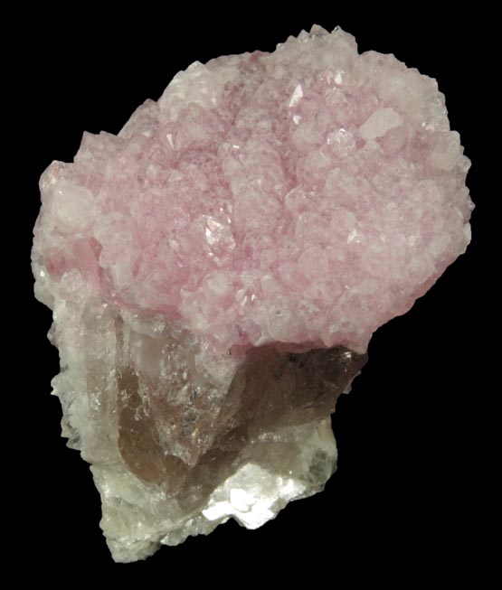 Quartz var. Rose Quartz Crystals from Rose Quartz Locality, Plumbago Mountain, Newry, Oxford County, Maine