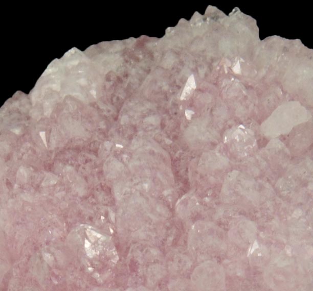 Quartz var. Rose Quartz Crystals from Rose Quartz Locality, Plumbago Mountain, Newry, Oxford County, Maine