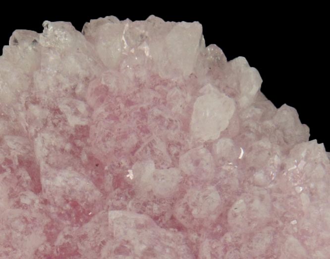 Quartz var. Rose Quartz Crystals from Rose Quartz Locality, Plumbago Mountain, Newry, Oxford County, Maine