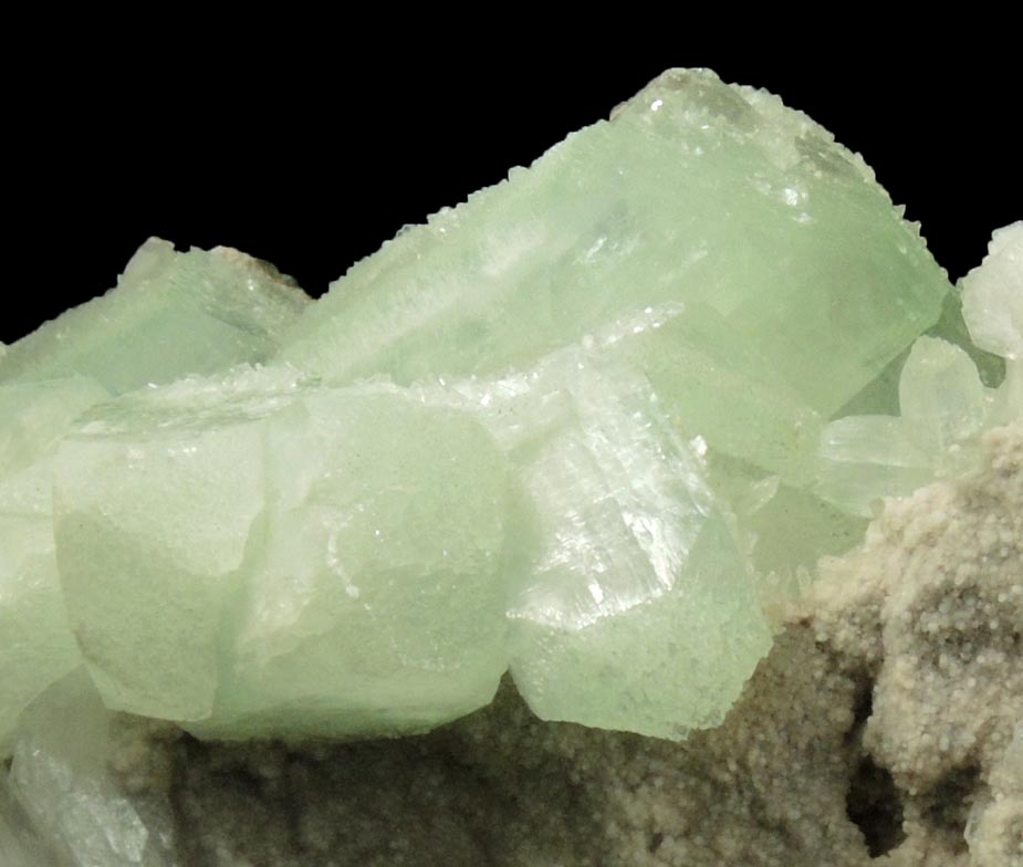 Apophyllite with Stilbite from Jewel Tunnel, (railway tunnel on Bohr Ghat), Maharashtra, India