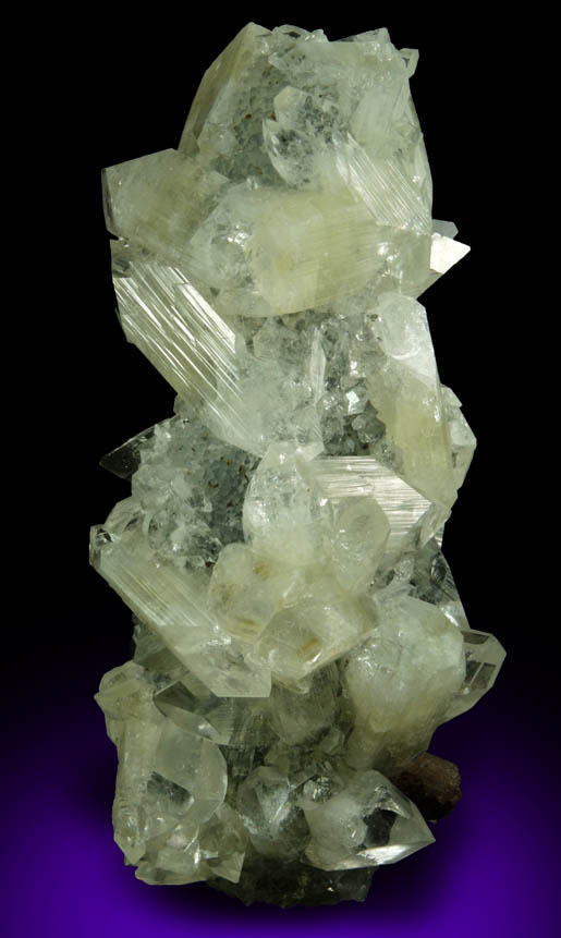 Apophyllite and Stilbite on stalactitic Quartz from Jalgaon, Maharashtra, India