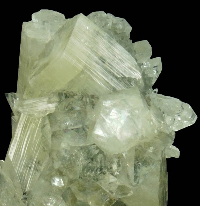 Apophyllite and Stilbite on stalactitic Quartz from Jalgaon, Maharashtra, India