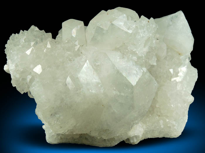 Apophyllite on Quartz from Jalgaon, Maharashtra, India