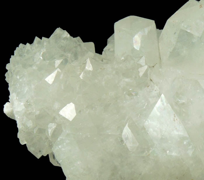 Apophyllite on Quartz from Jalgaon, Maharashtra, India