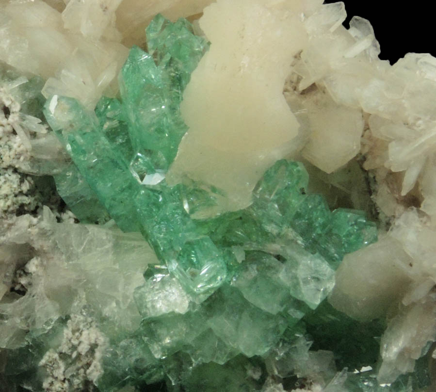 Apophyllite with Stilbite from Pashan Hill Quarry, Pune District, Maharashtra, India