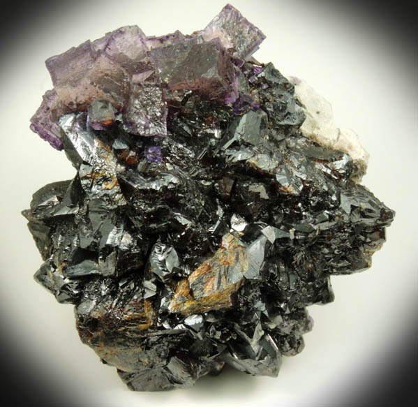 Sphalerite with Fluorite from Elmwood Mine, Carthage. Smith County, Tennessee