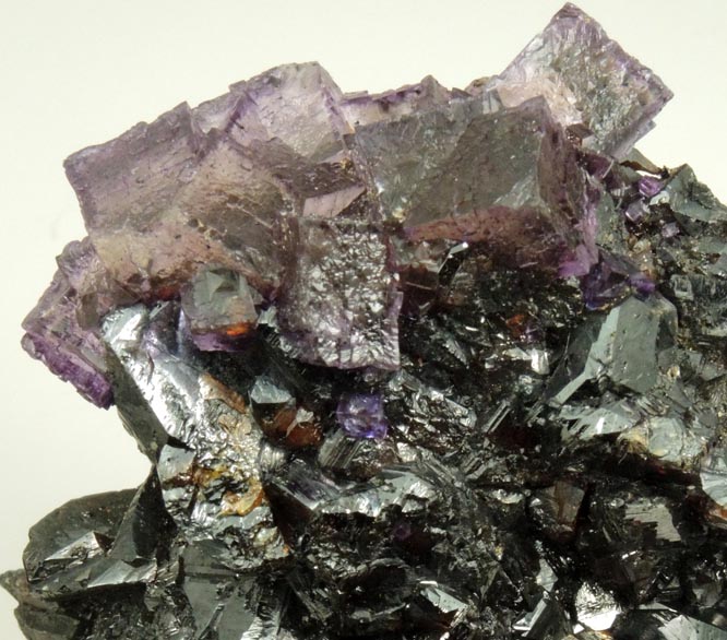 Sphalerite with Fluorite from Elmwood Mine, Carthage. Smith County, Tennessee