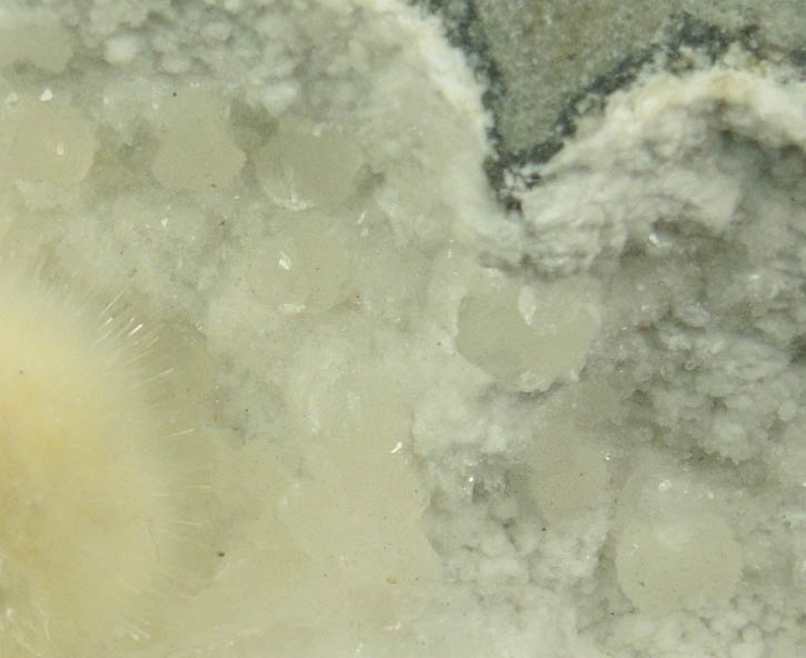 Okenite with Prehnite from Mumbai District, Maharashtra, India