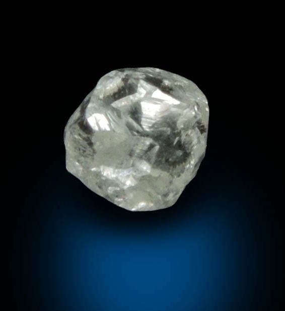 Diamond (0.36 carat colorless complex crystal) from Premier Mine, Gauteng Province, South Africa