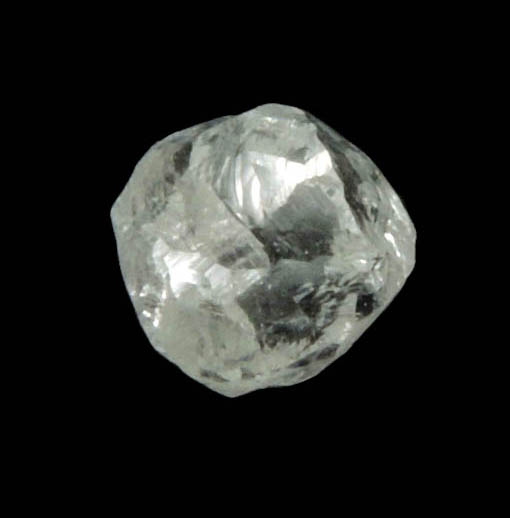 Diamond (0.36 carat colorless complex crystal) from Premier Mine, Gauteng Province, South Africa
