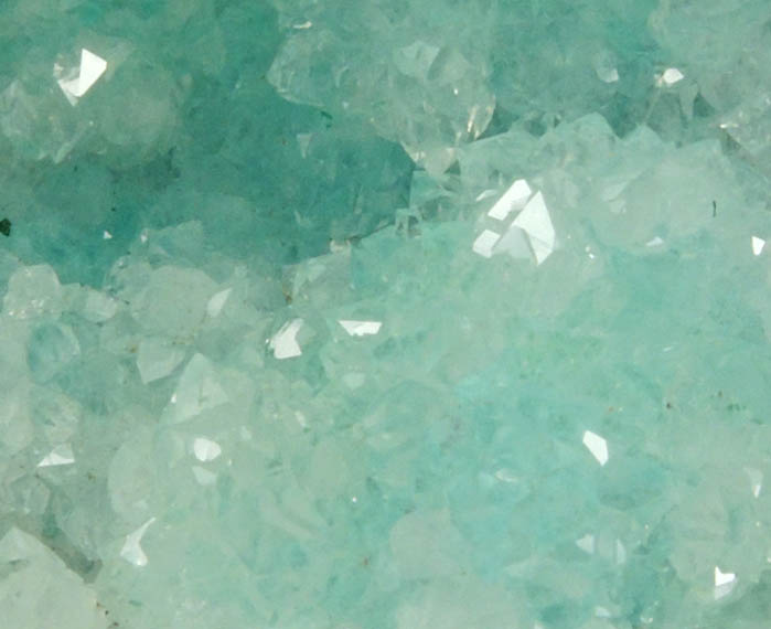 Quartz over Chrysocolla from Ray Mine, Mineral Creek District, Pinal County, Arizona