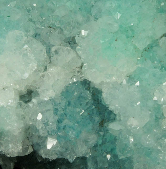 Quartz over Chrysocolla from Ray Mine, Mineral Creek District, Pinal County, Arizona