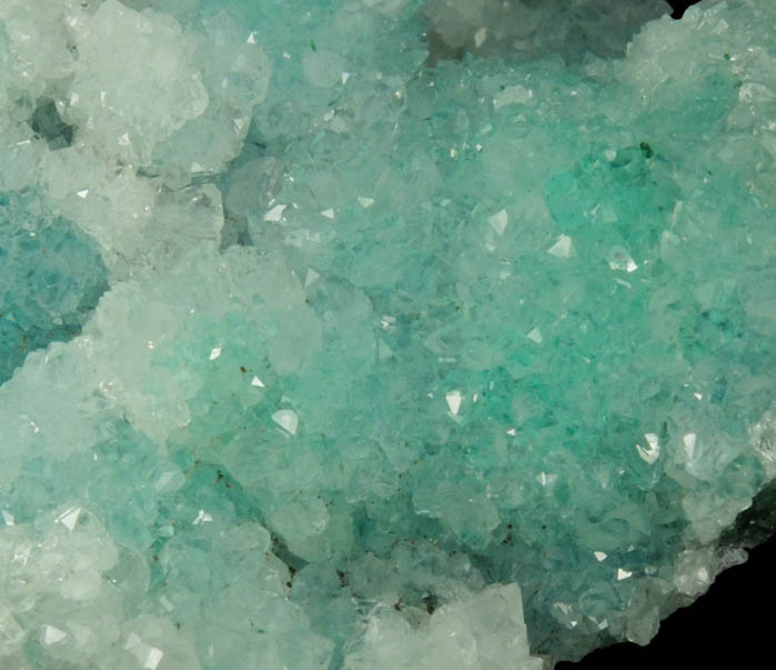 Quartz over Chrysocolla from Ray Mine, Mineral Creek District, Pinal County, Arizona