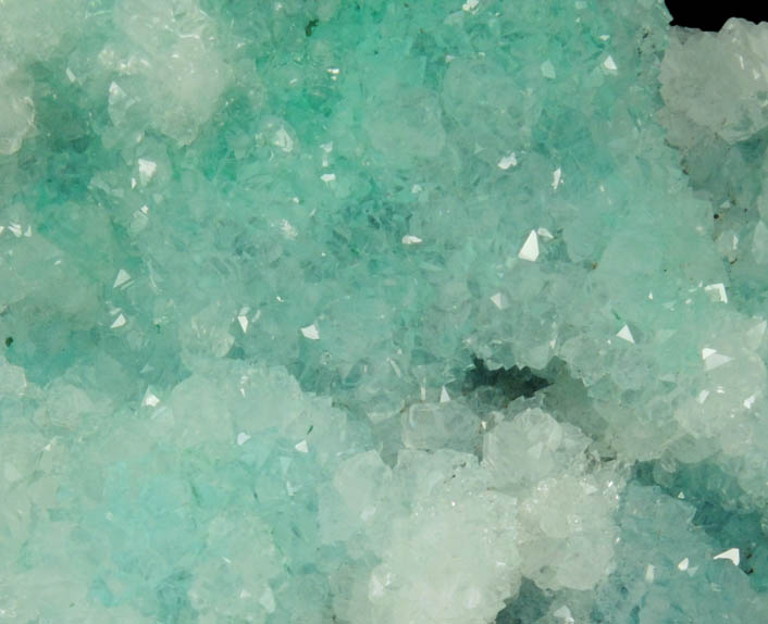 Quartz over Chrysocolla from Ray Mine, Mineral Creek District, Pinal County, Arizona