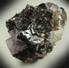 Sphalerite with Fluorite from Elmwood Mine, Carthage. Smith County, Tennessee