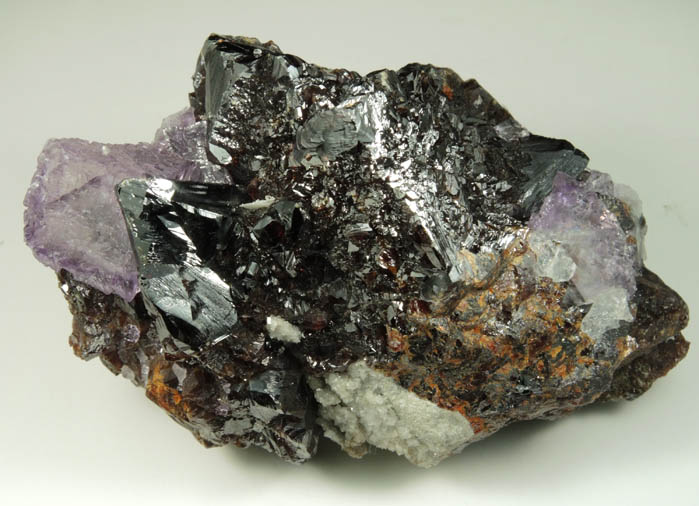 Sphalerite with Fluorite from Elmwood Mine, Carthage. Smith County, Tennessee