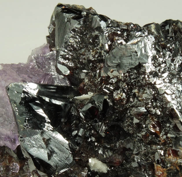 Sphalerite with Fluorite from Elmwood Mine, Carthage. Smith County, Tennessee