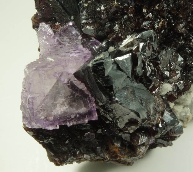 Sphalerite with Fluorite from Elmwood Mine, Carthage. Smith County, Tennessee