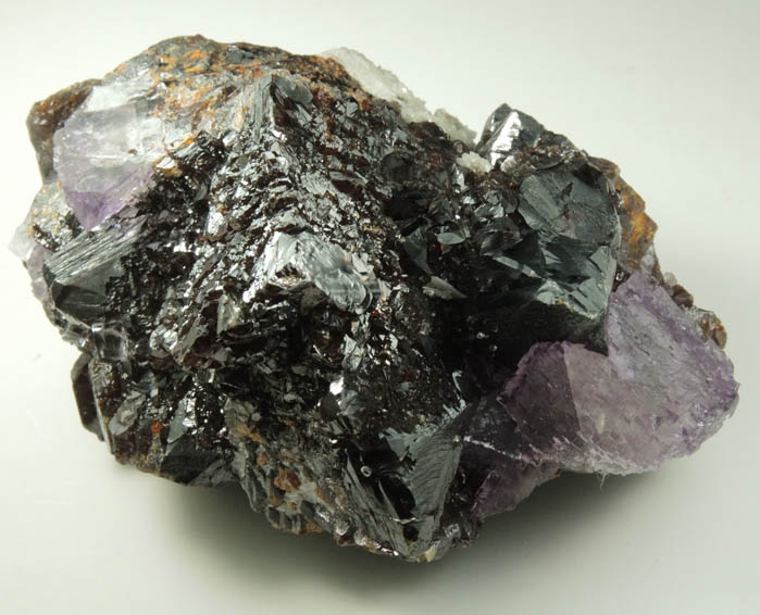 Sphalerite with Fluorite from Elmwood Mine, Carthage. Smith County, Tennessee