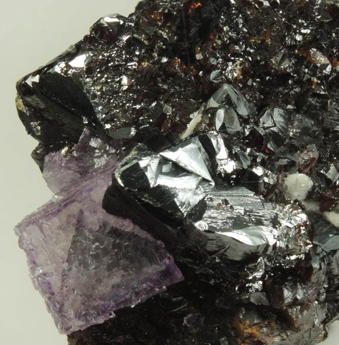 Sphalerite with Fluorite from Elmwood Mine, Carthage. Smith County, Tennessee