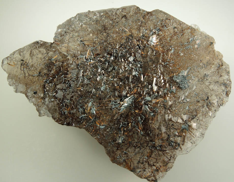 Quartz var. Smoky Quartz with Rutile inclusions and minor Hematite from Novo Horizonte, Bahia, Brazil