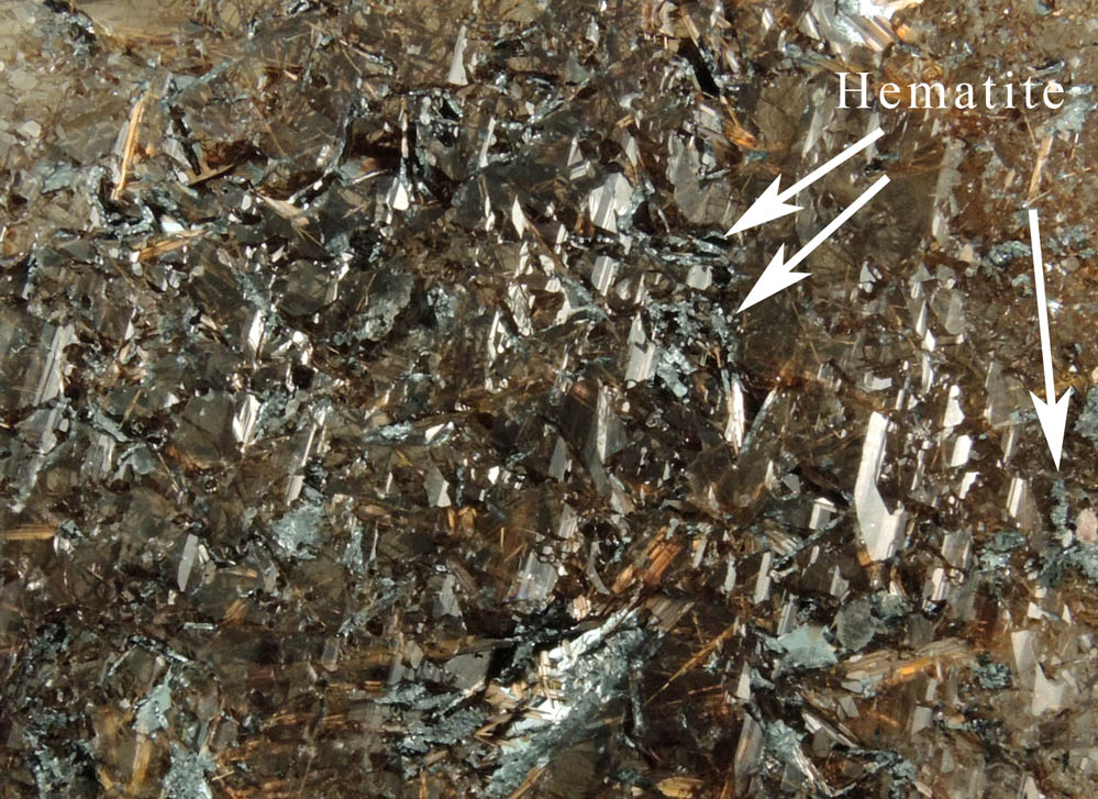 Quartz var. Smoky Quartz with Rutile inclusions and minor Hematite from Novo Horizonte, Bahia, Brazil