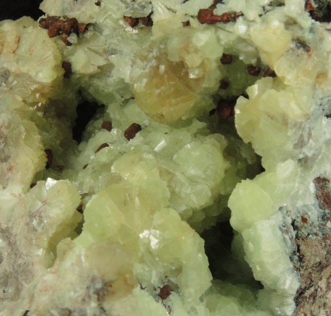 Copper on Prehnite from Iroquois Mine, 3.5 km northeast of Ahmeek, Keweenaw County, Michigan