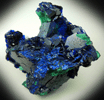 Azurite partially altered to Malachite pseudomorphs from Milpillas Mine, Cuitaca, Sonora, Mexico