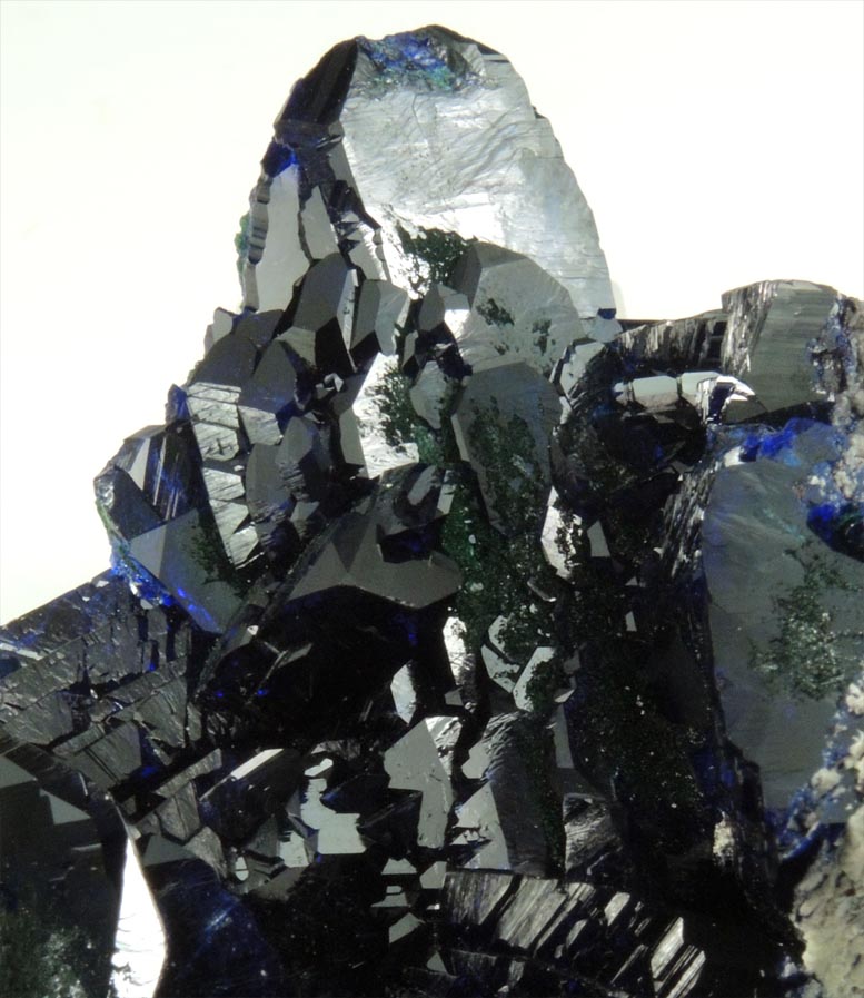 Azurite partially altered to Malachite from Milpillas Mine, Cuitaca, Sonora, Mexico