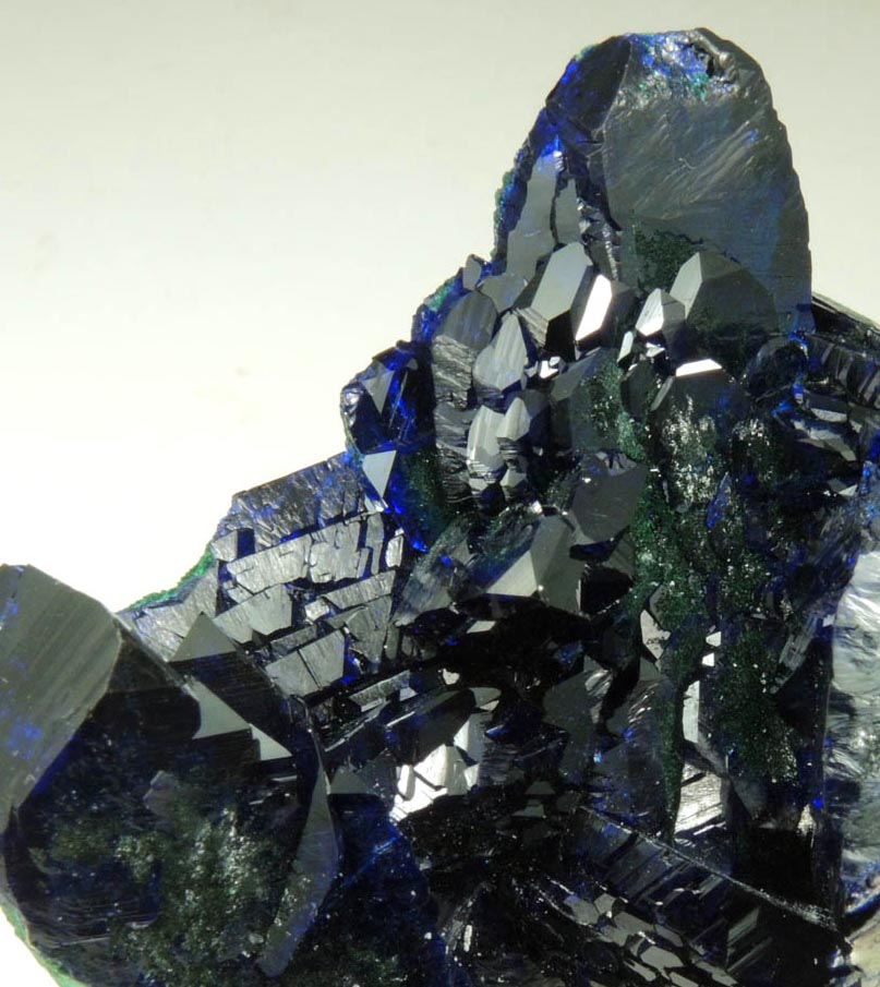 Azurite partially altered to Malachite from Milpillas Mine, Cuitaca, Sonora, Mexico