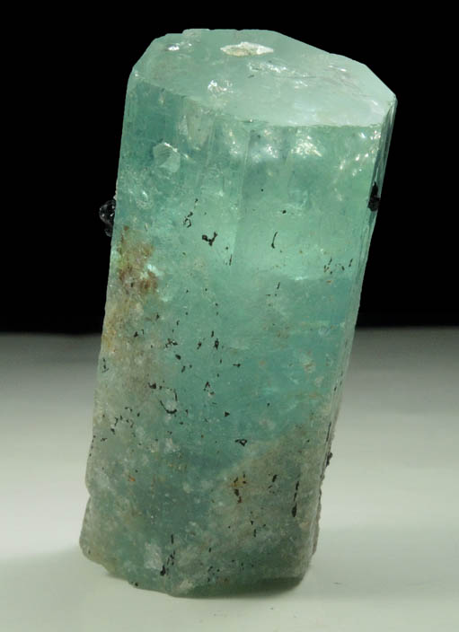 Beryl var. Aquamarine with Schorl Tourmaline from Erongo Mountains, 20 km north of Usakos, Damaraland, Namibia