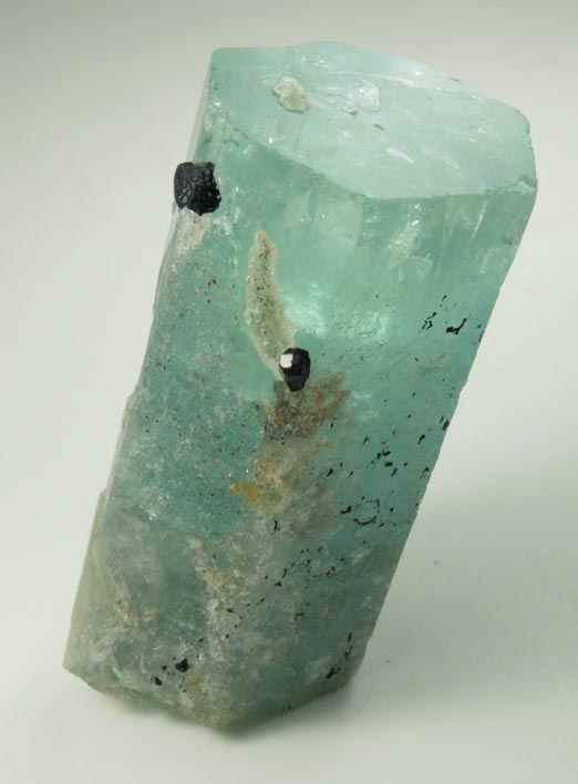 Beryl var. Aquamarine with Schorl Tourmaline from Erongo Mountains, 20 km north of Usakos, Damaraland, Namibia