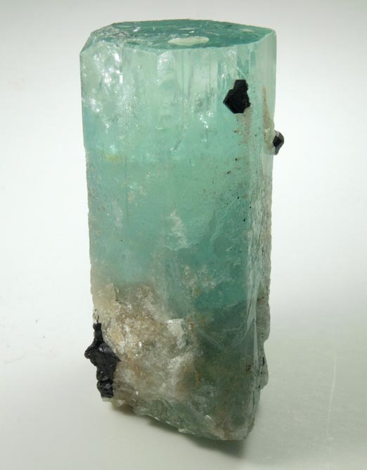 Beryl var. Aquamarine with Schorl Tourmaline from Erongo Mountains, 20 km north of Usakos, Damaraland, Namibia