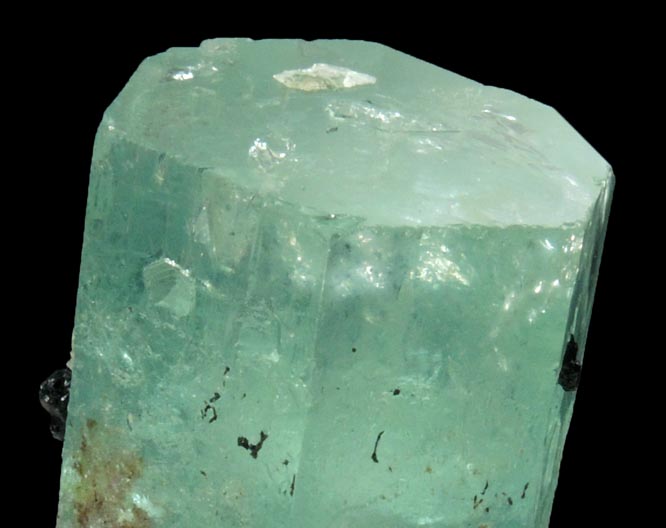 Beryl var. Aquamarine with Schorl Tourmaline from Erongo Mountains, 20 km north of Usakos, Damaraland, Namibia