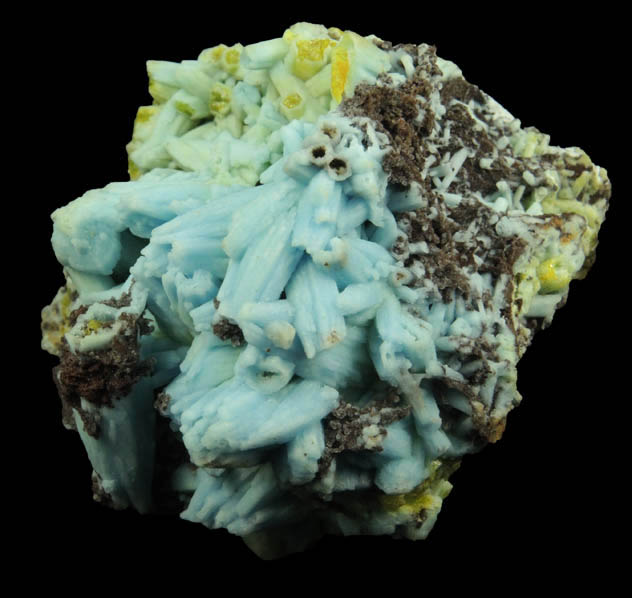 Plumbogummite pseudomorphs after Pyromorphite from Laohu Hill, Guilin, Guangxi, China