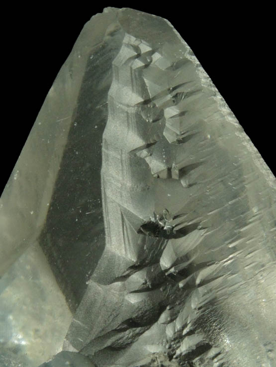 Quartz with complex crystal faces from Coleman's Mine, Miller's Mountain, Jessieville, Garland County, Arkansas