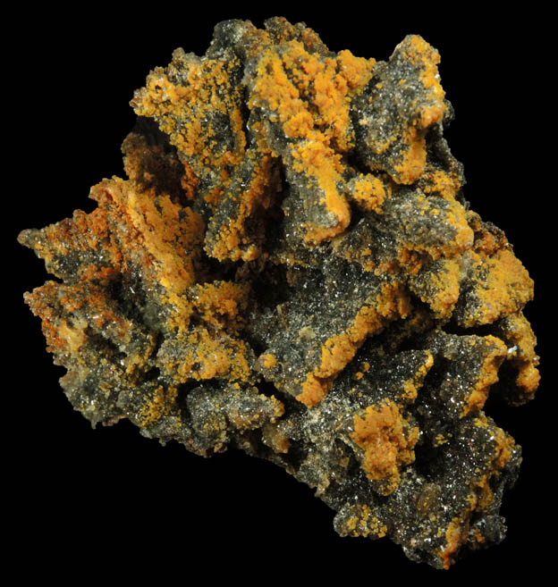 Cerussite-Willemite pseudomorphs after Descloizite with Mimetite from Chah Mileh, Anarak District, Esfahan Province, Iran