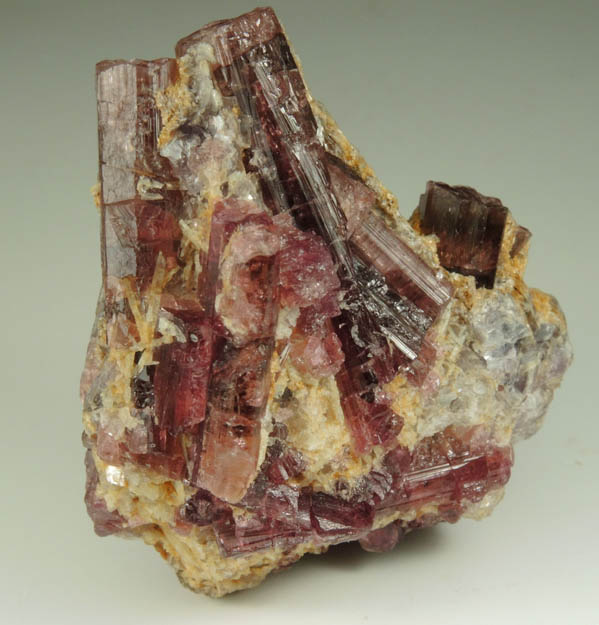 Elbaite var. Rubellite Tourmaline from Pala Mining District, San Diego County, California
