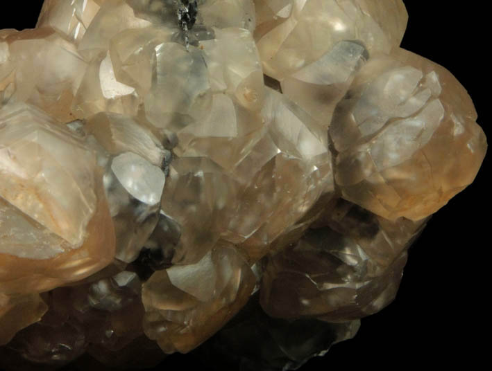 Smithsonite over Galena from Tsumeb Mine, Otavi-Bergland District, Oshikoto, Namibia