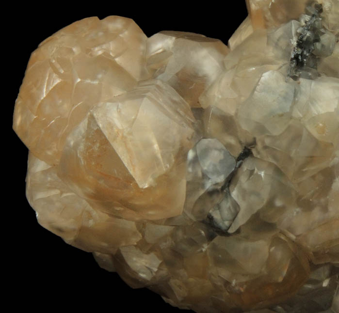 Smithsonite over Galena from Tsumeb Mine, Otavi-Bergland District, Oshikoto, Namibia