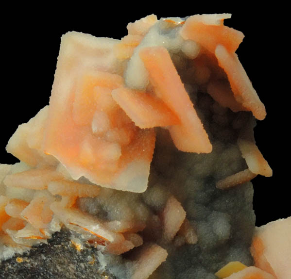 Wulfenite with Hemimorphite coating from Finch Mine, north of Hayden, Banner District, Gila County, Arizona