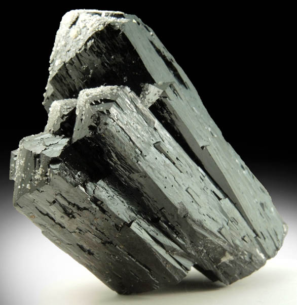 Ilvaite with Calcite from Huanggang Mine, Kèshíkèténg Qí, Chifeng, Inner Mongolia, China