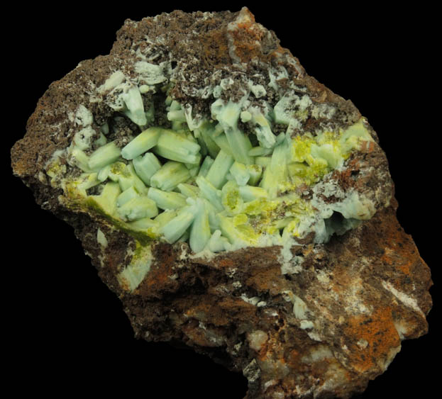 Plumbogummite pseudomorphs after Pyromorphite from Laohu Hill, Guilin, Guangxi, China