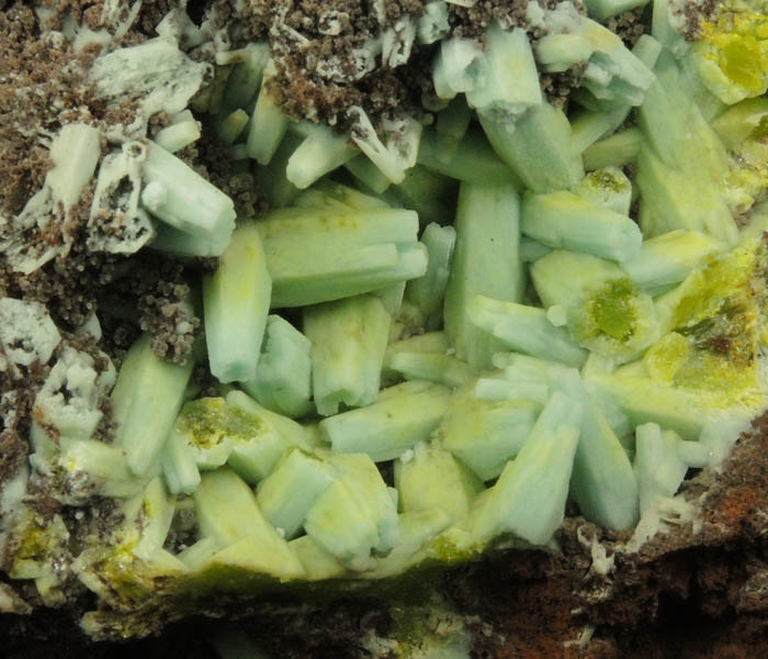 Plumbogummite pseudomorphs after Pyromorphite from Laohu Hill, Guilin, Guangxi, China